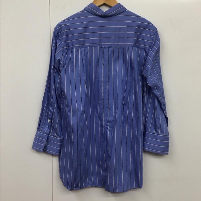 ワンオブマイン 1_OF MINE シャツ、ブラウス 長袖 3611-105-1647 スリットロングシャツ FREE ストライプ 水色 / ライトブルー / レディース USED 古着 中古 10131744