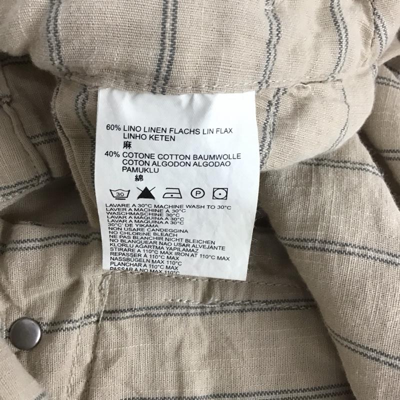 ディーゼル DIESEL スカート ミニスカート 26インチ ストライプ X ロゴ、文字 ベージュ / ベージュ / レディース USED 古着 中古 10140354