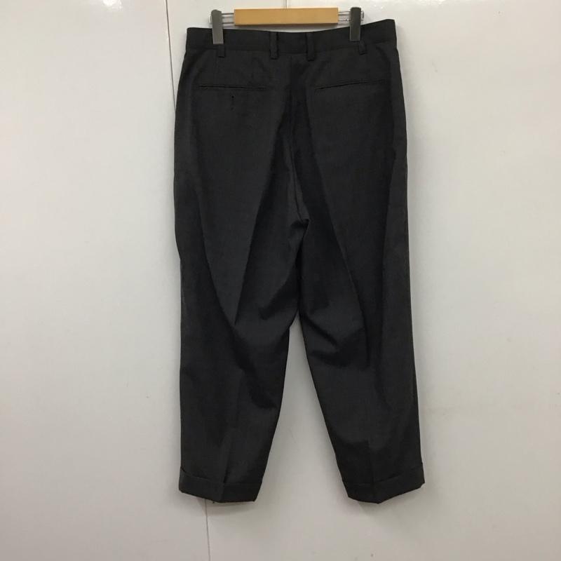 ビームス ジャパン BEAMS JAPAN パンツ スラックス スラックスパンツ ワイドパンツ センタータックパンツ M 無地 灰 / グレー / メンズ USED 古着 中古 10131475
