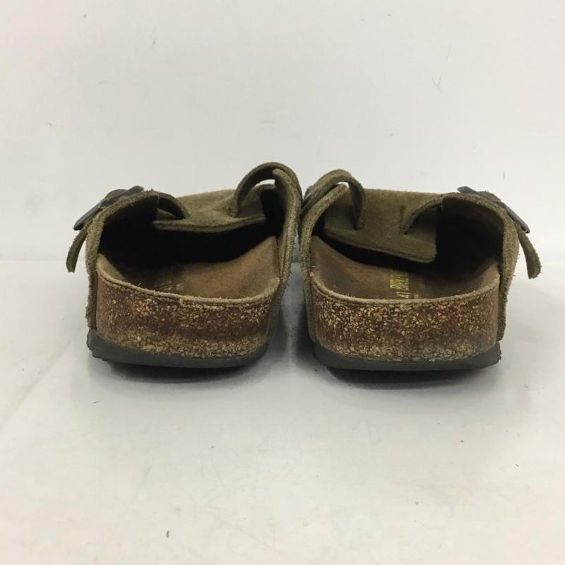 ビルケンシュトック BIRKENSTOCK サンダル サンダル BOSTON スエード 41 箱有 サボ 無地 ベージュ / ベージュ / メンズ USED 古着 中古 10137845