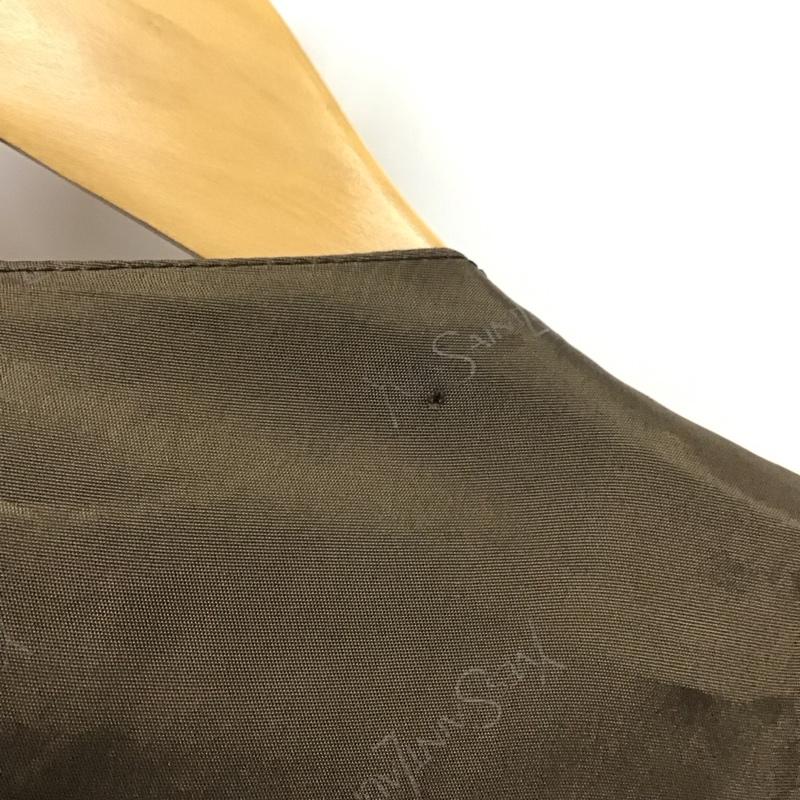 イヴサンローラン Yves Saint Laurent ベスト ベスト カジュアルベスト ノースリーブカットソー 前開きボタン 無地 茶 / ブラウン / メンズ USED 古着 中古 10120840