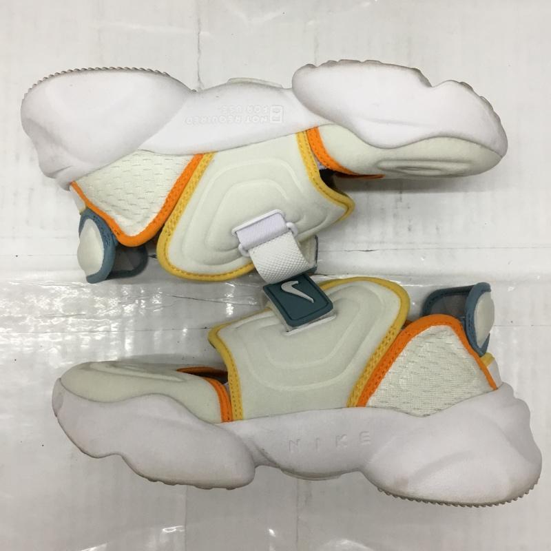 ナイキ NIKE スニーカー スニーカー DJ4669-100 W AQUA RIFT 24cm 24.0cm ワンポイント 白 / ホワイト / X 橙 / オレンジ / X 黄 / イエロー / X 水色 / ライトブルー / レディース USED 古着 中古 10106284