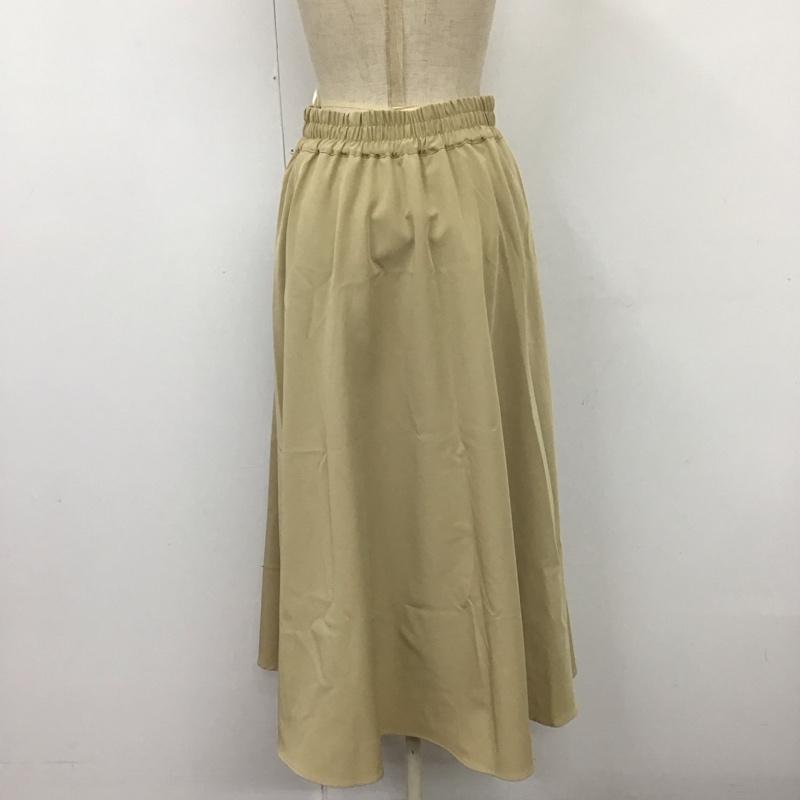 アイテムズ アーバンリサーチ ITEMS URBAN RESEARCH スカート ロングスカート it17-25a003 ボリュームフレアスカート ロングスカート FREE 無地 ベージュ / ベージュ / レディース USED 古着 中古 10117859