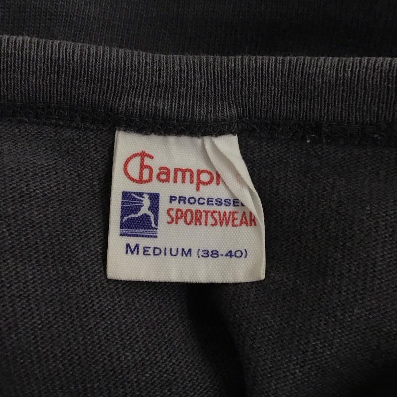 チャンピオン Champion Tシャツ 半袖 半袖カットソー プリントTシャツ クルーネックカットソー スウェットカットソー M プリント 灰 / グレー /  メンズ USED 古着 中古 10111117