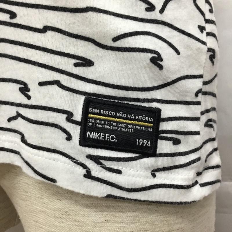ナイキ NIKE Tシャツ 半袖 半袖カットソー プリントTシャツ クルーネックカットソー スポーツウェア M プリント 白 / ホワイト / X 黒 / ブラック / メンズ USED 古着 中古 10109462