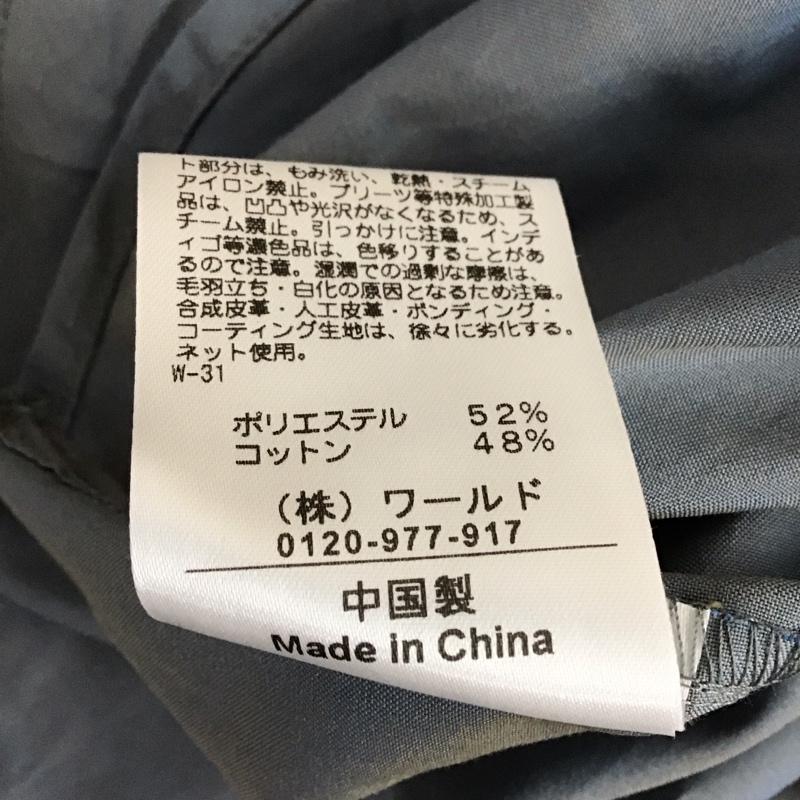 エージーバイアクアガール AGBYAQUAGIRL シャツ、ブラウス 半袖 C12-82018 イリデンスシアーシャツ タグ付き M 無地 青 / ブルー / レディース USED 古着 中古 10115899