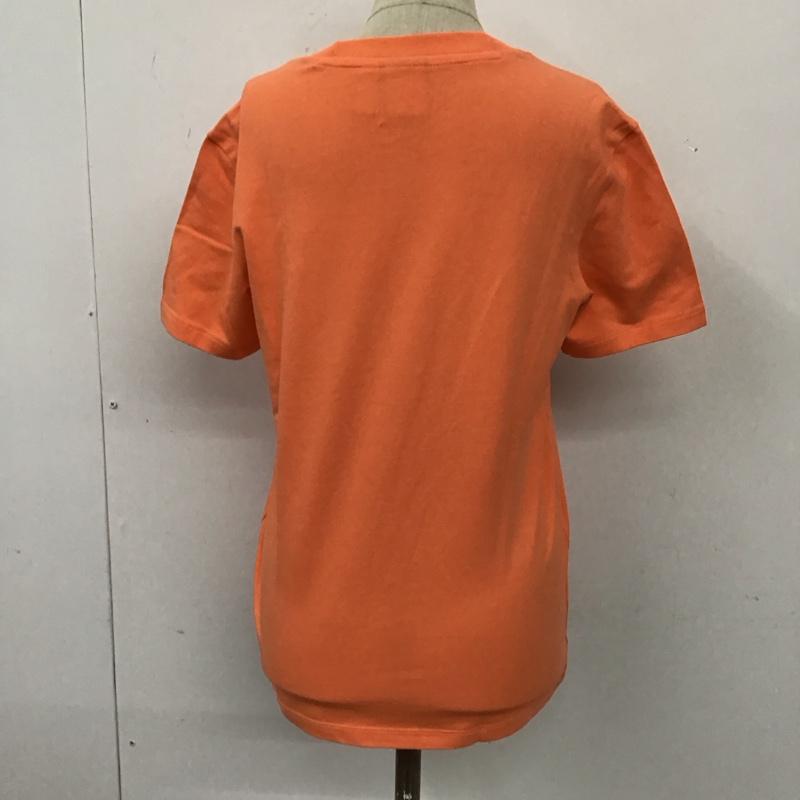 アディダス adidas Tシャツ 半袖 FM3295 TREFOIL TEE クルーネック L ロゴ、文字 橙 / オレンジ / レディース USED 古着 中古 10112139