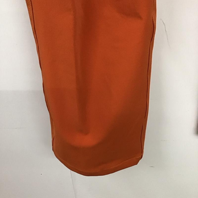 モンベル mont-bell パンツ ワークパンツ、ペインターパンツ 1105498 クリフパンツ スリムパンツ ストレッチパンツ L ロゴ、文字 橙 / オレンジ /  メンズ USED 古着 中古 10122004