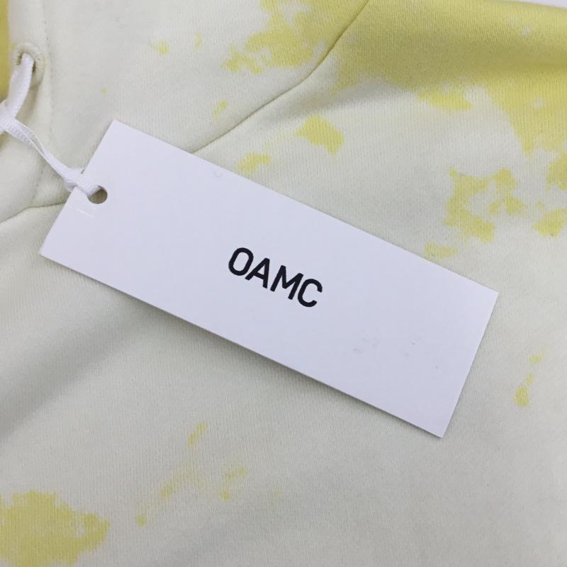 オーエーエムシー OAMC パーカー 長袖 OAMC SPEED CLOUD HOODIE 23E28OAJ36COT00870 L 総柄 X ロゴ、文字 X 刺繍 黄 / イエロー /  メンズ USED 古着 中古 10128705