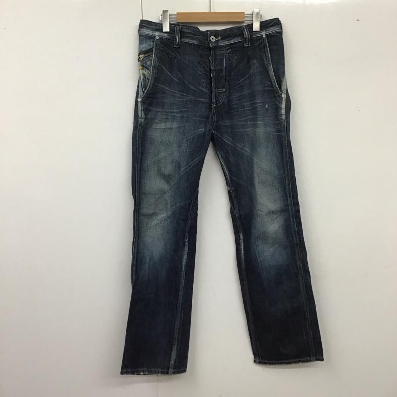 ディーゼル DIESEL パンツ デニム、ジーンズ デニムパンツ ワイドパンツ カジュアルパンツ 30インチ 無地 インディゴ / インディゴ /  メンズ USED 古着 中古 10126653
