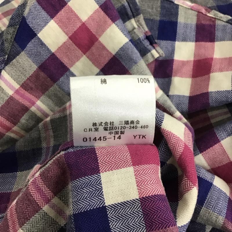 バーバリーブラックレーベル BURBERRY BLACK LABEL シャツ、ブラウス 長袖 D1M12-611-05 チェック 2 ワンポイント マルチカラー / マルチカラー / メンズ USED 古着 中古 10139609