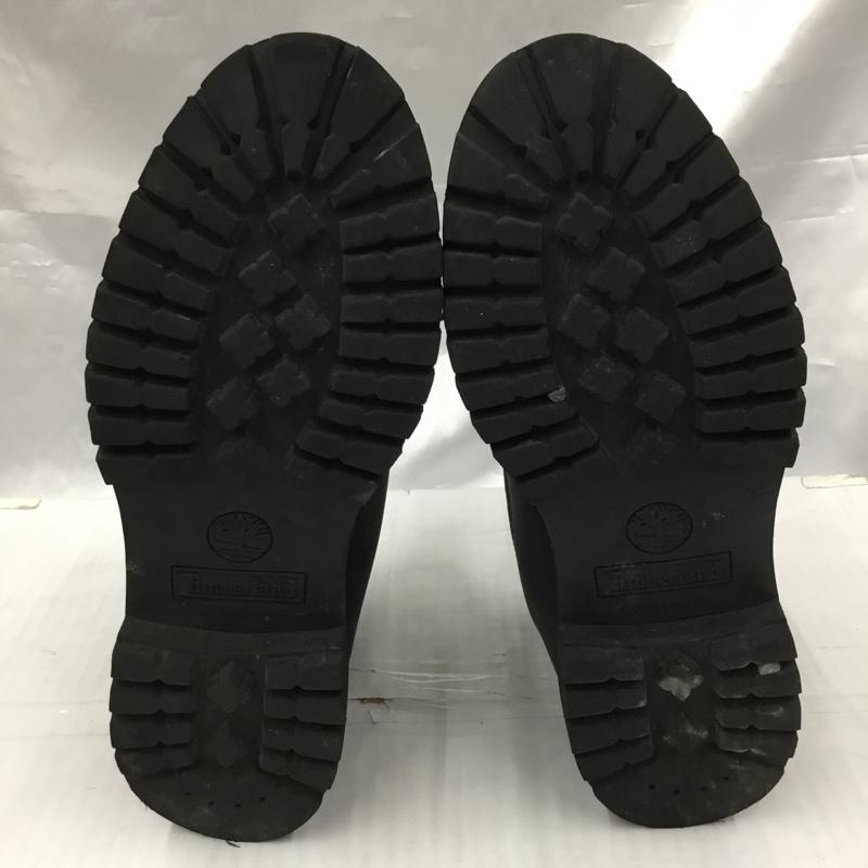 ティンバーランド Timberland ブーツ ショートブーツ 73541 A0598 レースアップ 26cm 箱有 6インチ ダブルカラー 26.0cm ワンポイント 黒 / ブラック / メンズ USED 古着 中古 10105875
