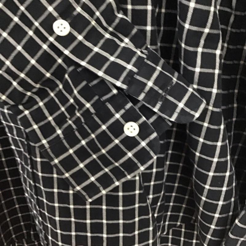 ラルフローレン RALPHLAUREN シャツ、ブラウス 長袖 長袖シャツ チェックシャツ カラーシャツ ボタンダウンシャツ XL チェック 黒 / ブラック / X 白 / ホワイト / メンズ USED 古着 中古 10136710