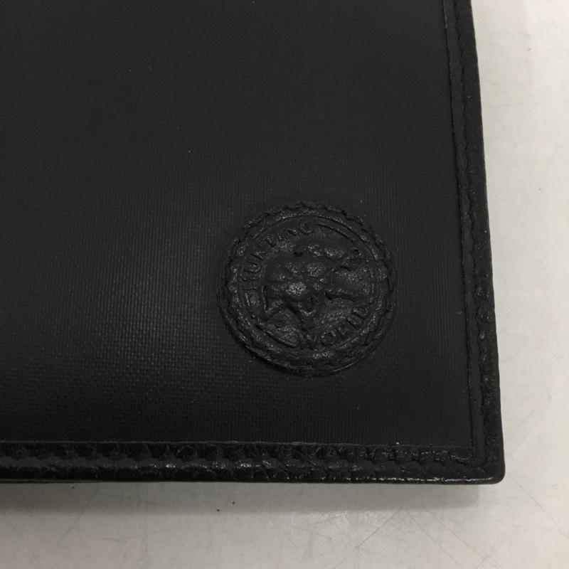 ハンティングワールド Hunting World 財布 二つ折り 箱有 ワンポイント 黒 / ブラック / メンズ USED 古着 中古 10136340