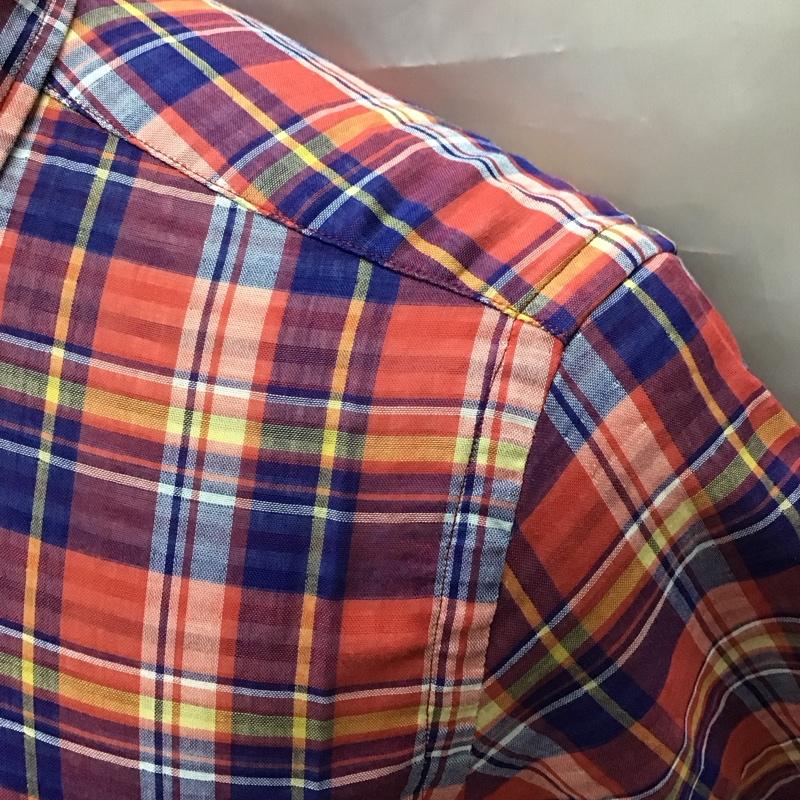 ニューヨーカー NEWYORKER シャツ、ブラウス 半袖 半袖シャツ カラーシャツ 半袖カットソー チェックシャツ M チェック マルチカラー / マルチカラー /  メンズ USED 古着 中古 10113213