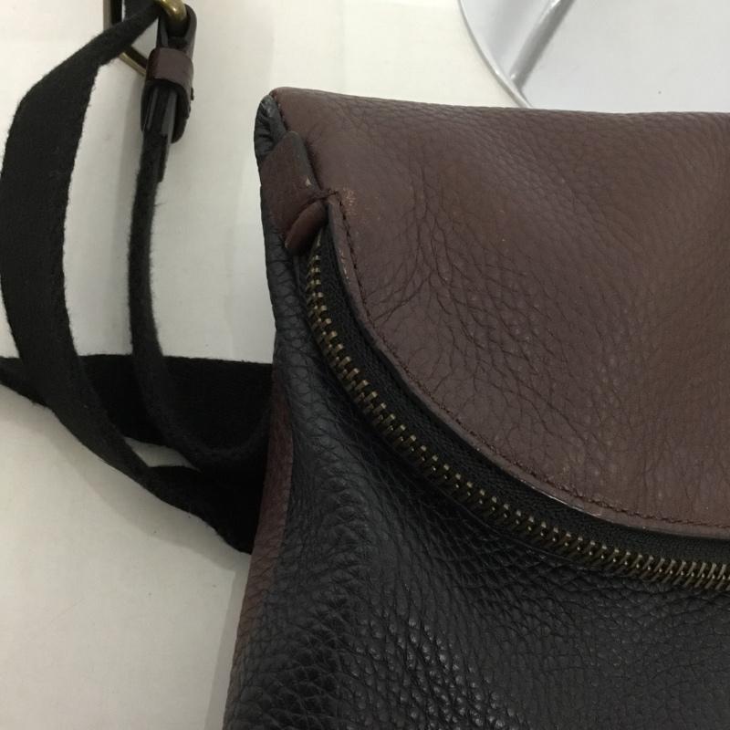 コーチ COACH ショルダーバッグ ショルダーバッグ F1420 71563 2トーン レザー ロゴ、文字 黒 / ブラック / X 茶 / ブラウン / レディース USED 古着 中古 10128310