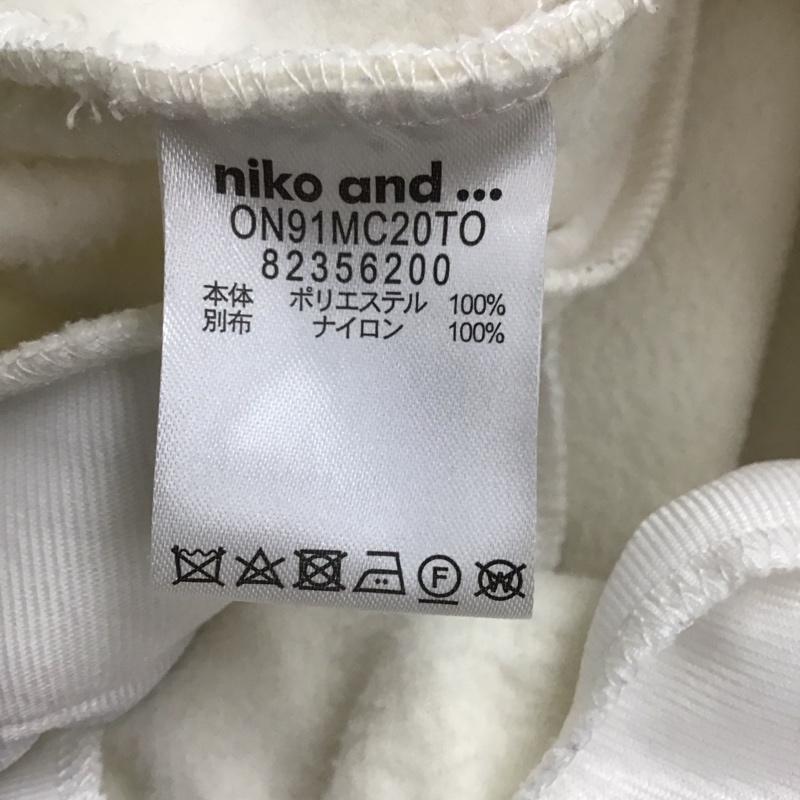 ニコアンド niko and... ジャケット、上着 ジャケット、ブレザー 長袖フリースジャケット プルオーバージャケット アウター 3 ロゴ、文字 白 / ホワイト / レディース USED 古着 中古 10145073