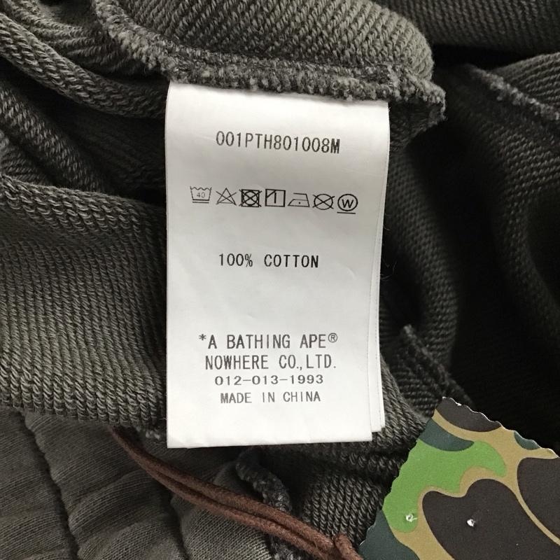 アベイシングエイプ A BATHING APE パンツ ワークパンツ、ペインターパンツ ワイドパンツ カジュアルパンツ ワークパンツ スウェットパンツ L プリント 灰 / グレー / メンズ USED 古着 中古 10130996