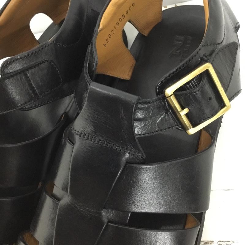 アルフレッドバニスター alfredoBANNISTER サンダル サンダル 52021905409 オールレザーグルカサンダル 40 箱有 無地 黒 / ブラック / メンズ USED 古着 中古 10123627