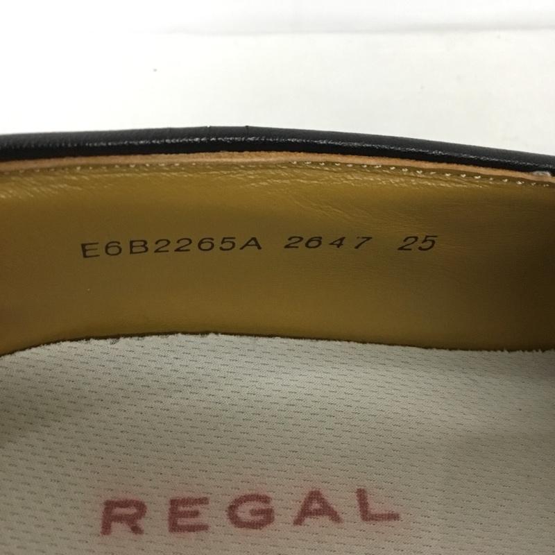 リーガル REGAL 革靴 革靴 2647 ウイング タッセル ビジネスシューズ 25 25.0cm 無地 黒 / ブラック / メンズ USED 古着 中古 10131198