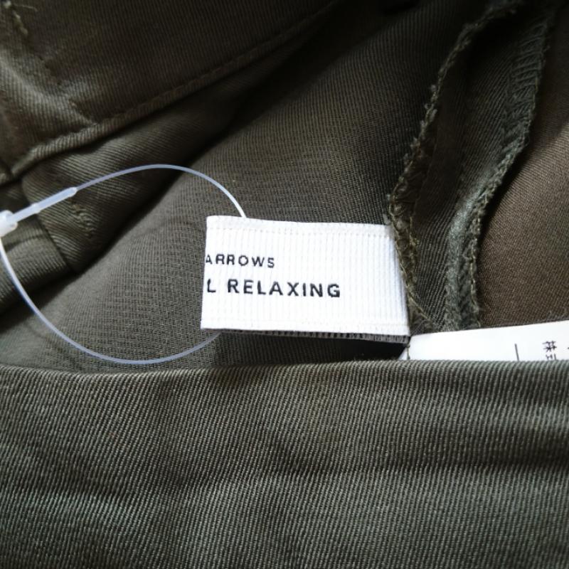 ユナイテッドアローズグリーンレーベルリラクシング UNITEDARROWSGREENLABELRELAXING パンツ スラックス ワイドパンツ 38 無地 緑 / グリーン / レディース USED 古着 中古 10013477