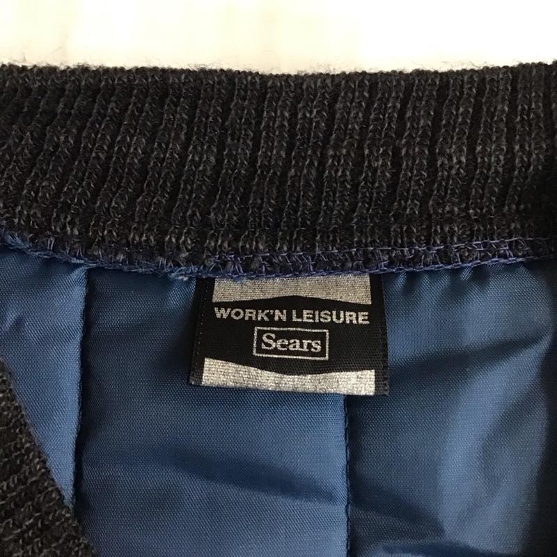 シアーズ SEARS ベスト ベスト フルジップ ジップアップ 無地 紺 / ネイビー / メンズ USED 古着 中古 10115708