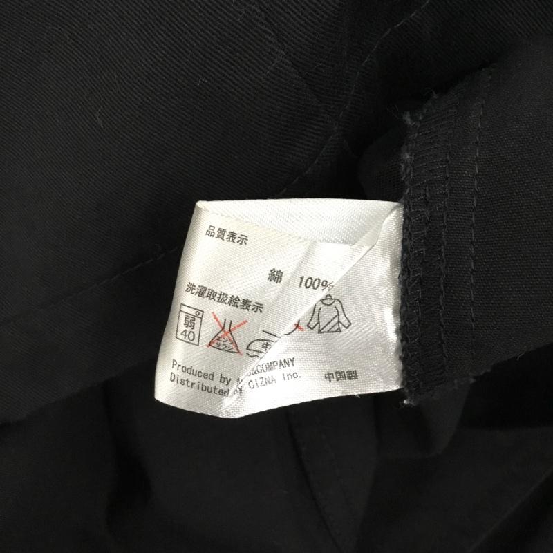 ヴァンソン VANSON シャツ、ブラウス 半袖 半袖シャツ カラーシャツ 半袖カットソー ジップアップシャツ L ロゴ、文字 黒 / ブラック /  メンズ USED 古着 中古 10108983