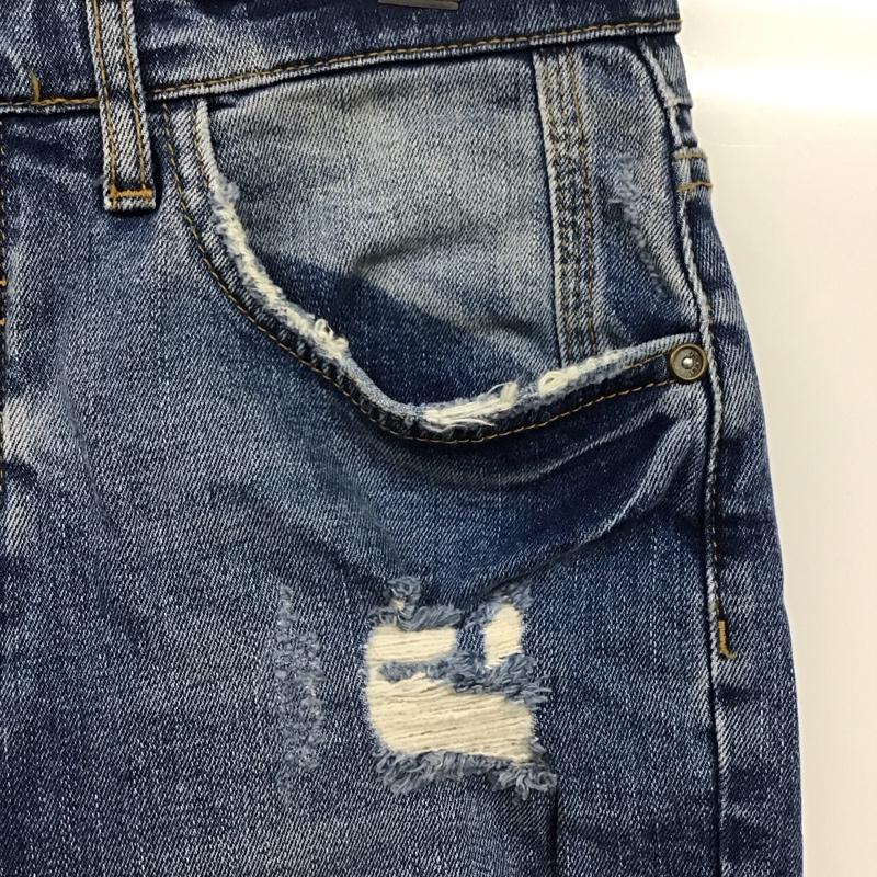 ザラメン ZARA MAN パンツ デニム、ジーンズ デニムパンツ スリムパンツ ストレッチパンツ ジーンズ 38 無地 インディゴ / インディゴ /  メンズ USED 古着 中古 10124648