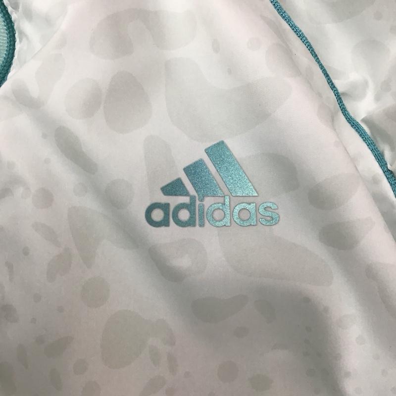 アディダス adidas ジャケット、上着 ジャンパー、ブルゾン S04736 JED80 トレーニング ActiveTraining レオパード柄 裏起毛ウインドブレーカー M ヒョウ柄・レオパード柄 X ロゴ、文字 白 / ホワイト / レディース USED 古着 中古 10113191