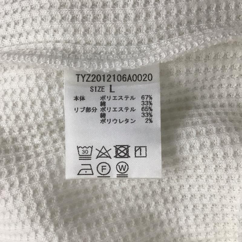 チャオパニック CIAOPANIC カットソー 長袖 長袖カットソー クルーネックカットソー ロングスリーブカットソー 無地Tシャツ L 無地 白 / ホワイト / メンズ USED 古着 中古 10112992