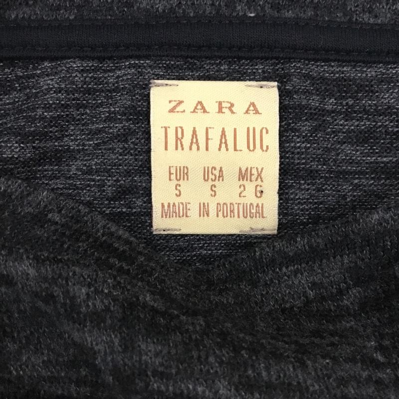 ザラ ZARA カットソー 半袖 S 無地 チャコールグレー / チャコールグレー / レディース USED 古着 中古 10121997