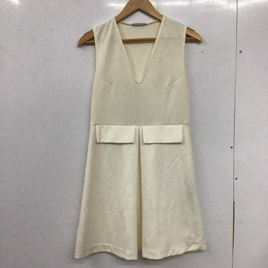 ザラ ZARA ワンピース ミニスカート M 無地 白 / ホワイト /  レディース USED 古着 中古 10133647