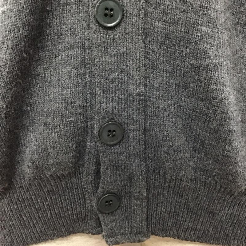 コムデギャルソン COMME des GARCONS カーディガン 長袖 sz-n004 厚手カーディガン 長袖ニットカーディガン 前ボタン XL ロゴ、文字 灰 / グレー / メンズ USED 古着 中古 10122687