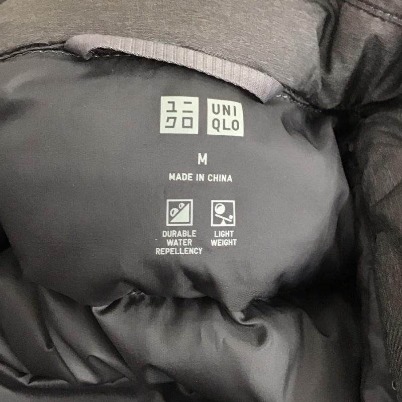 ユニクロ UNIQLO ベスト ベスト 211-409111 ジップアップベスト ダウンベスト ノースリーブカットソー M 無地 灰 / グレー / レディース USED 古着 中古 10124141