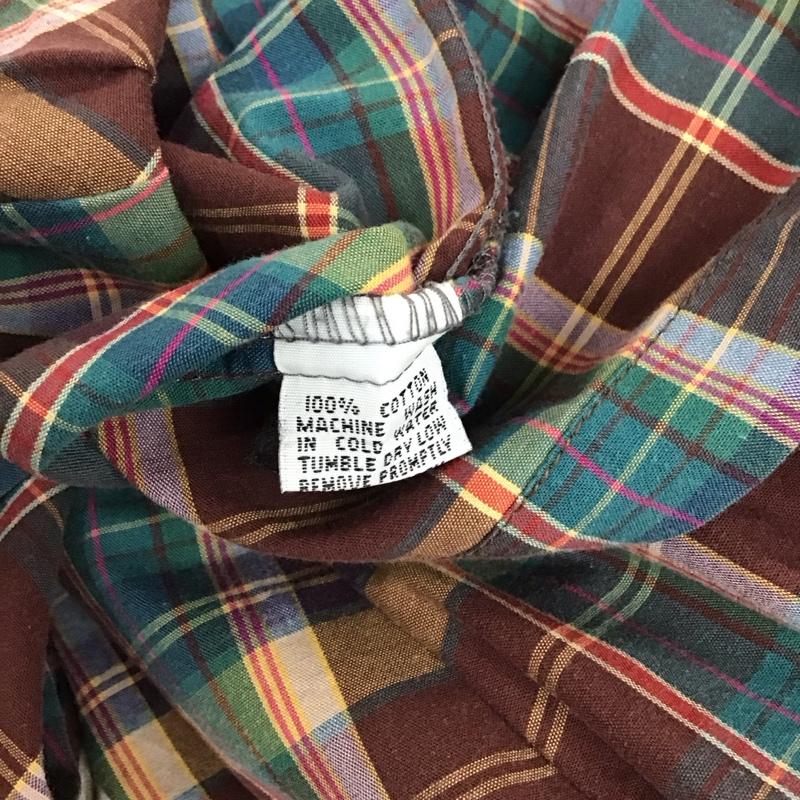 ボルコム VOLCOM シャツ、ブラウス 半袖 半袖シャツ カラーシャツ 半袖カットソー チェックシャツ L チェック マルチカラー / マルチカラー / メンズ USED 古着 中古 10116336