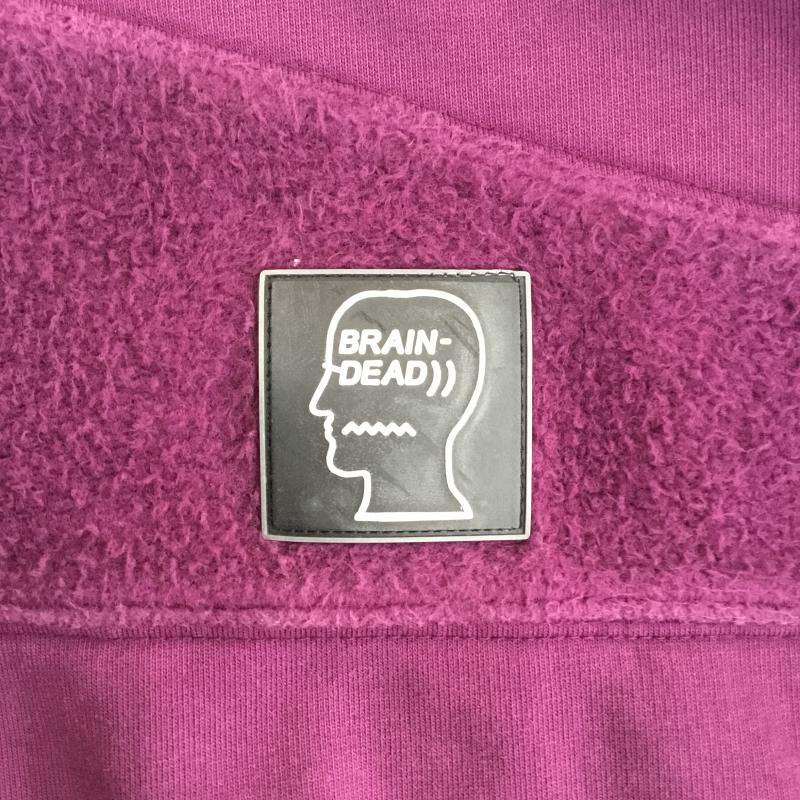ブレインデット BRAIN DEAD パーカー 長袖 BRAIN DEAD パーカー XXL ワンポイント 紫 / パープル / メンズ USED 古着 中古 10127376