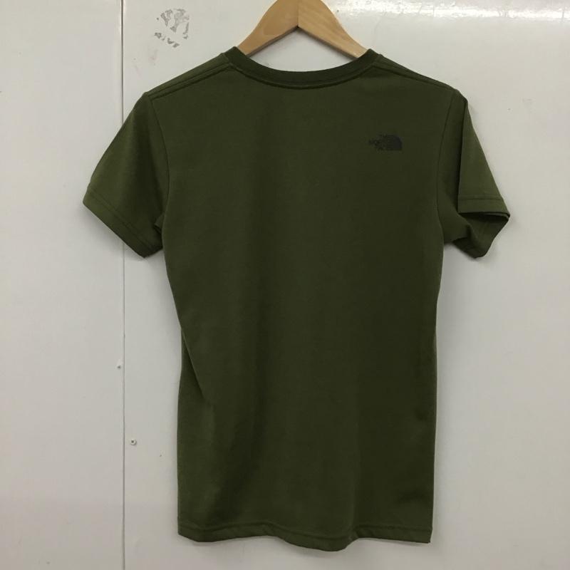 ザノースフェイス THE NORTH FACE Tシャツ 半袖 NTW31600 M プリント X ロゴ、文字 カーキ / カーキ / レディース USED 古着 中古 10129330