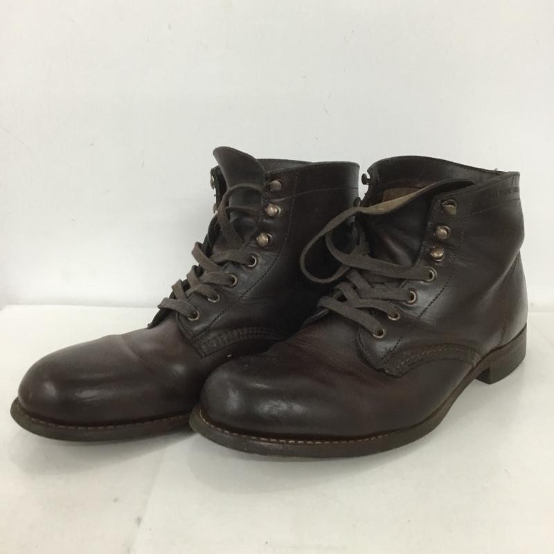 ウルウ゛ァリン WOLVERINE ブーツ ショートブーツ 1000MILE BOOTS W05301 ロゴ、文字 茶 / ブラウン / メンズ USED 古着 中古 10133903