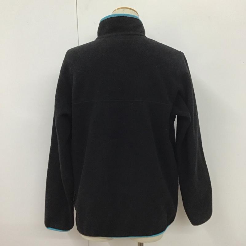 パタゴニア patagonia カットソー 長袖 25455FA15 シンチラスナップT フリースプルオーバー 長袖カットソー L ロゴ、文字 黒 / ブラック /  レディース USED 古着 中古 10110351