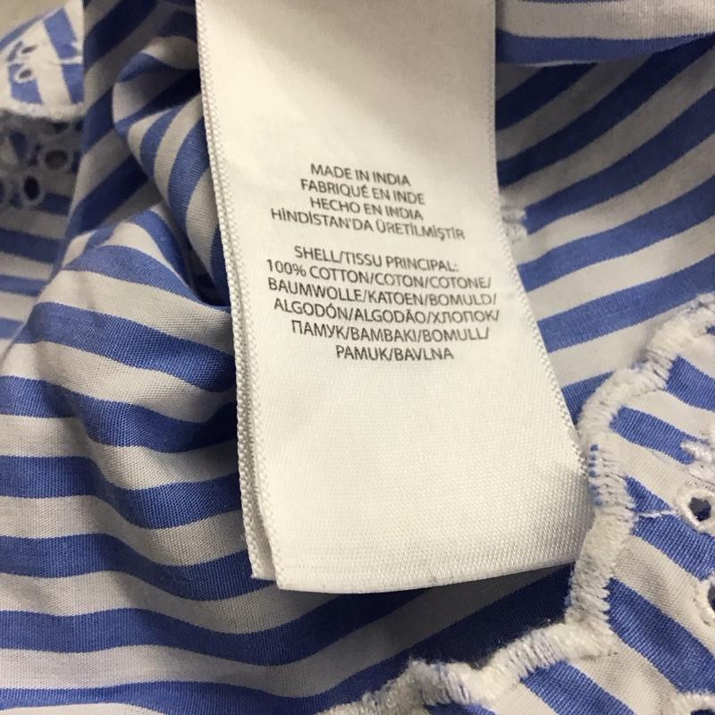 ポロラルフローレン POLO RALPH LAUREN ワンピース ミニスカート ストライプ 白 / ホワイト / X 水色 / ライトブルー /  レディース USED 古着 中古 10131971