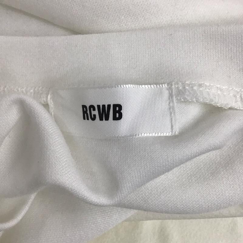 アールシーダブリュービー RCWB カットソー 半袖 420BSK30-0980 ブラウジングカットソー フレンチスリーブ FREE ロゴ、文字 白 / ホワイト /  レディース USED 古着 中古 10108172