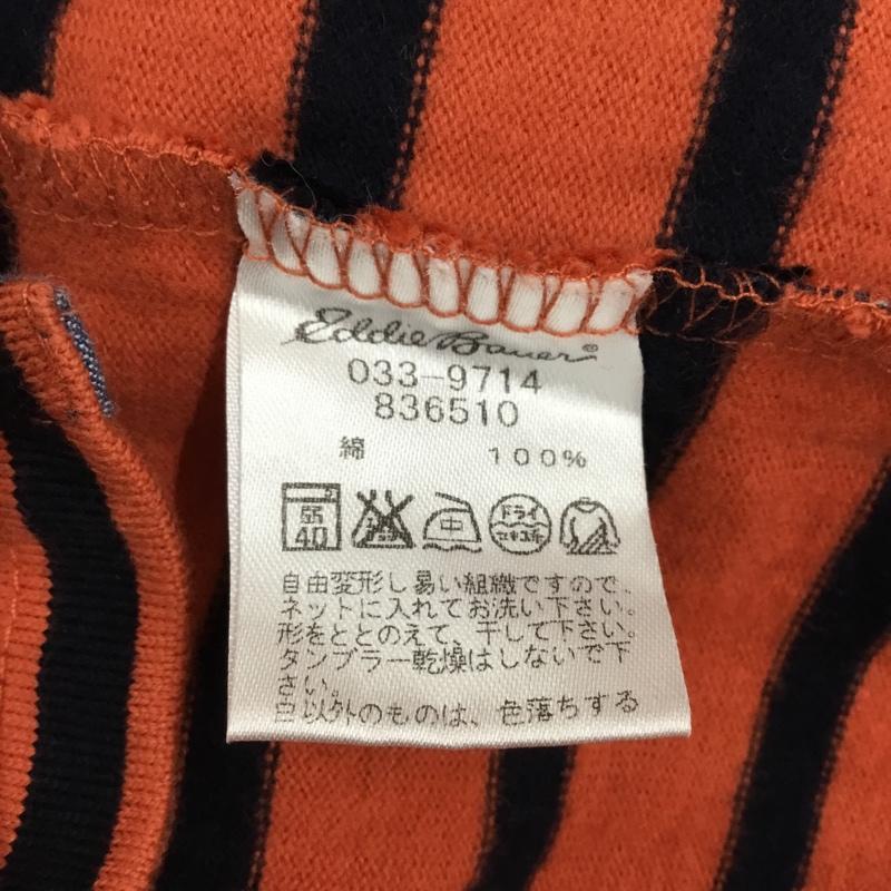 エディーバウアー Eddie Bauer カットソー 長袖 長袖カットソー クルーネックカットソー ロングスリーブカットソー プリントTシャツ M ボーダー柄 マルチカラー / マルチカラー /  メンズ USED 古着 中古 10113548