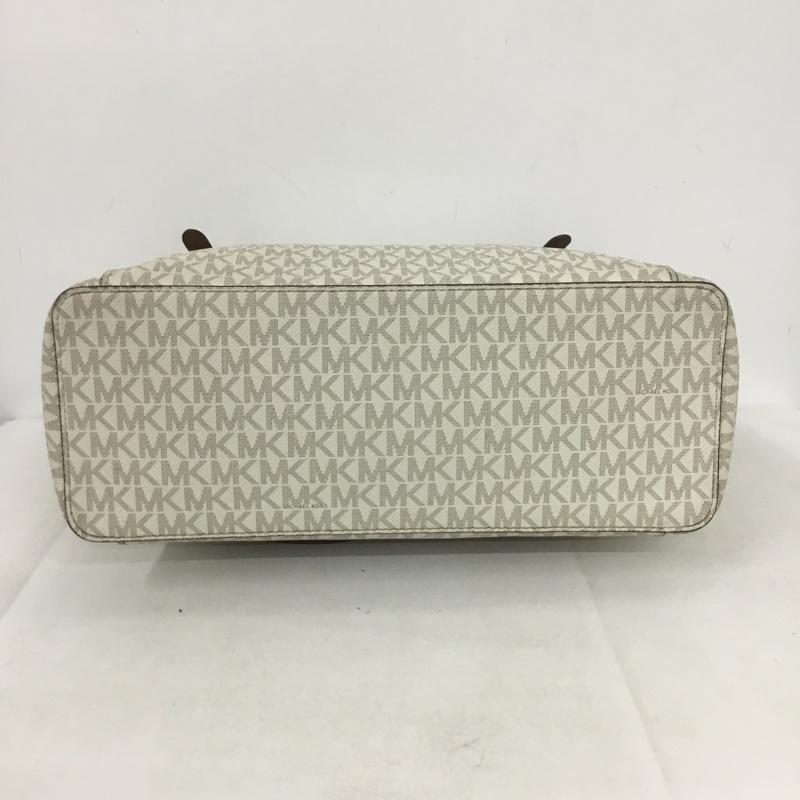 マイケルコース MICHAEL KORS トートバッグ トートバッグ 35F8GC6T7B シグネチャー ロゴ、文字 オフホワイト / オフホワイト / レディース USED 古着 中古 10140049