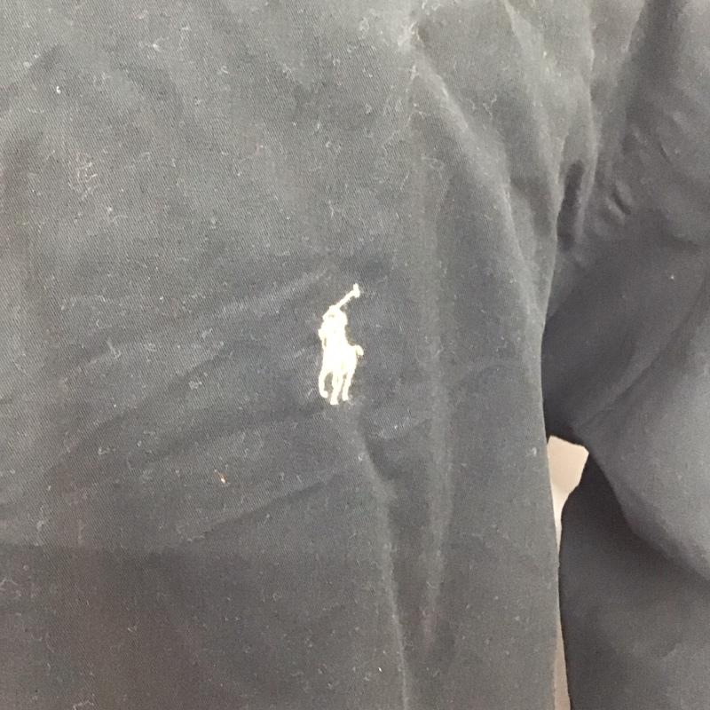 ラルフローレン RALPHLAUREN シャツ、ブラウス 長袖 長袖シャツ カラーシャツ ボタンダウンシャツ 長袖カットソー M ロゴ、文字 黒 / ブラック /  メンズ USED 古着 中古 10112487