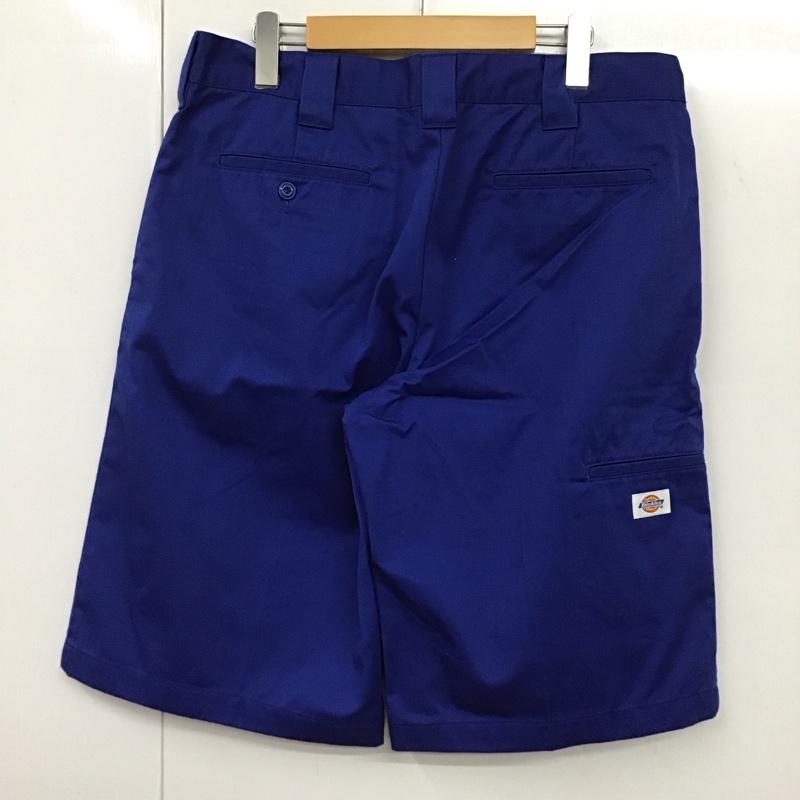 ディッキーズ Dickies パンツ ショートパンツ dk006825 フラットフロントワークパンツショーツ ハーフパンツ 34 無地 青 / ブルー / メンズ USED 古着 中古 10132000