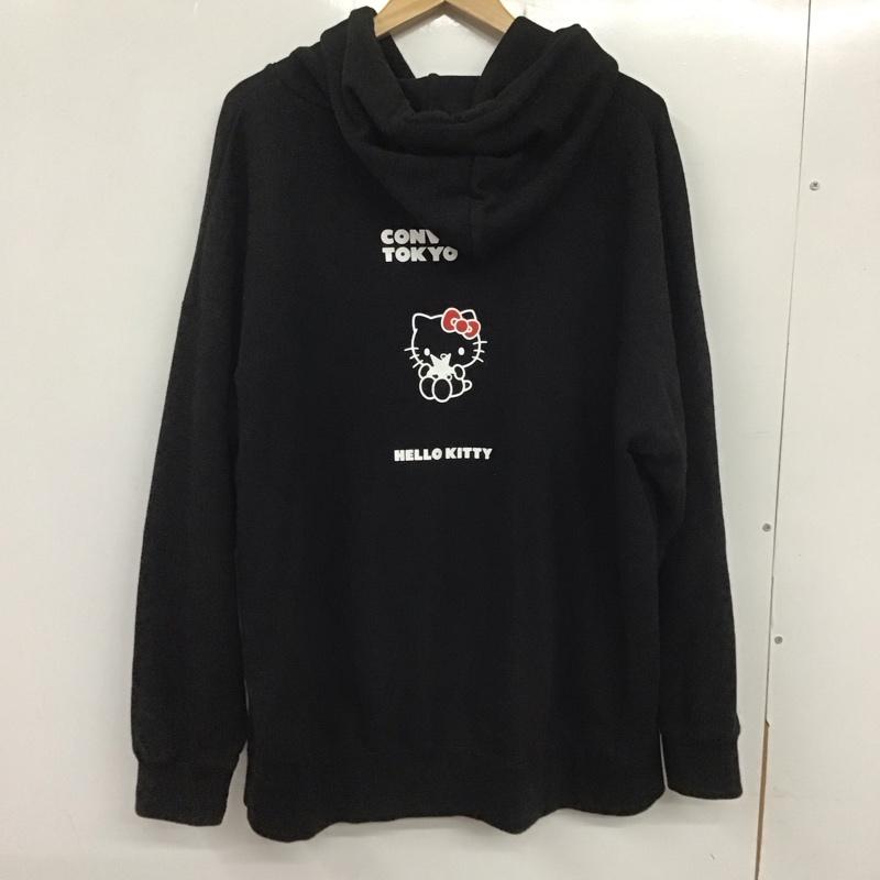コンバーストウキョウ CONVERSE TOKYO パーカー 長袖 プリント 黒 / ブラック / メンズ USED 古着 中古 10133140