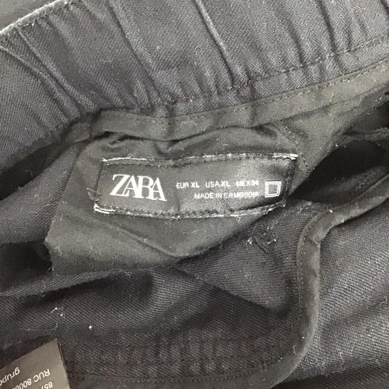 ザラ ZARA パンツ ワークパンツ、ペインターパンツ ワイドパンツ カジュアルパンツ ワークパンツ ストレッチ XL 無地 紺 / ネイビー / メンズ USED 古着 中古 10132279