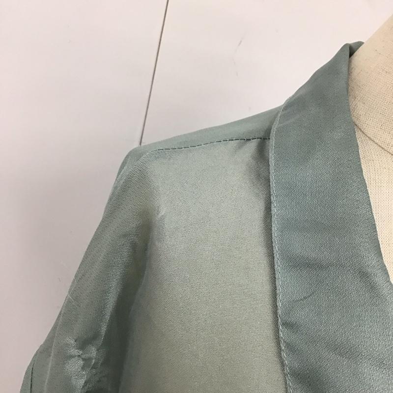 アルシーヴ archives シャツ、ブラウス 長袖 AR-0291 シアーシャツ 無地 緑 / グリーン / レディース USED 古着 中古 10114092