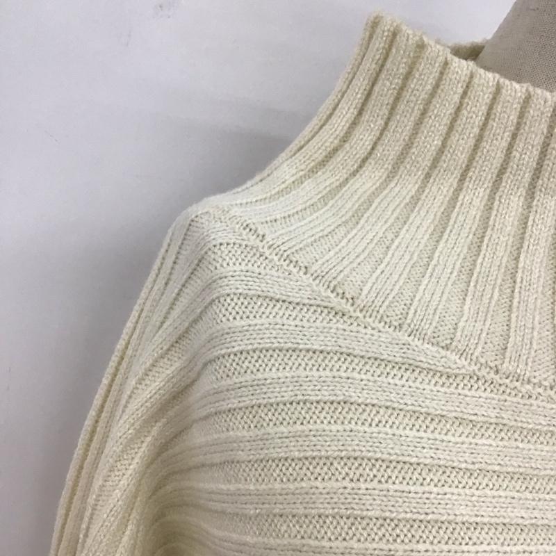 ロペピクニック ROPE  PICNIC ニット、セーター 長袖 GDM-53100-B クロップドリブ切り替えニット 38 無地 アイボリー / アイボリー /  レディース USED 古着 中古 10107972
