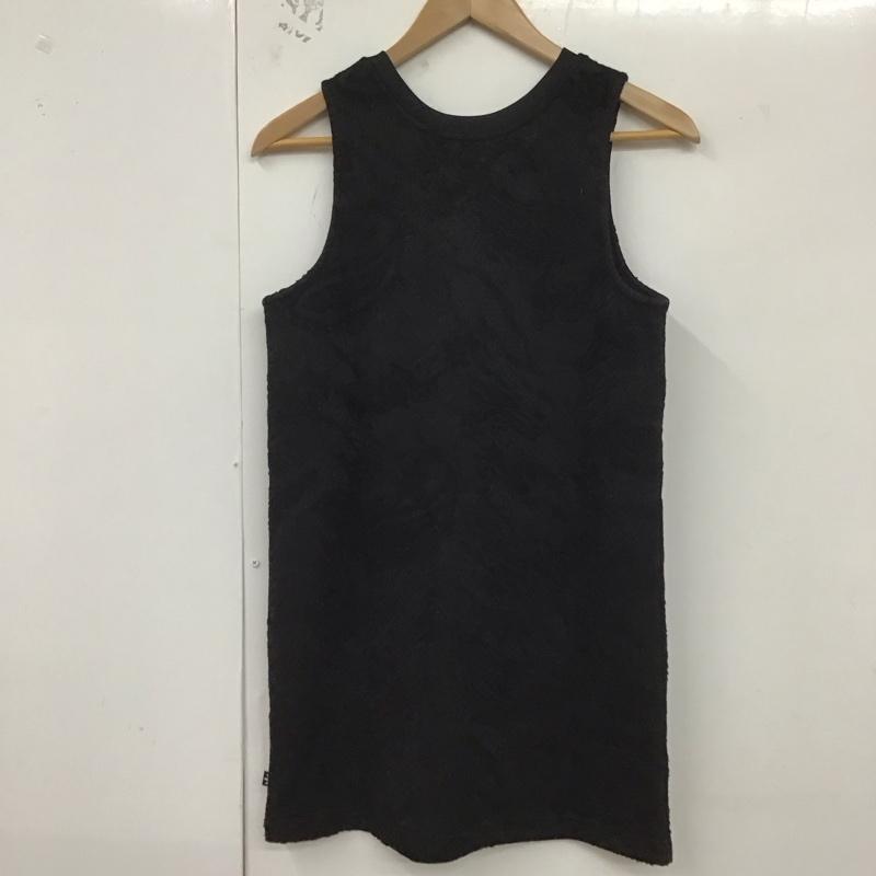 アディダス adidas ワンピース ミニスカート AY6600 タンクトップワンピース TREFOIL TANK DRESS L プリント X ロゴ、文字 黒 / ブラック / レディース USED 古着 中古 10129853